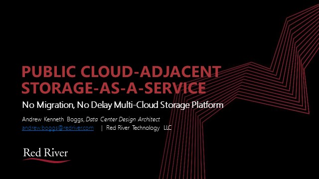 Public Cloud-Adjacent STaaS-No Migration, No…