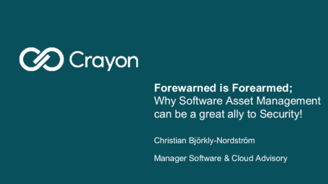 Why Software Asset Management can…